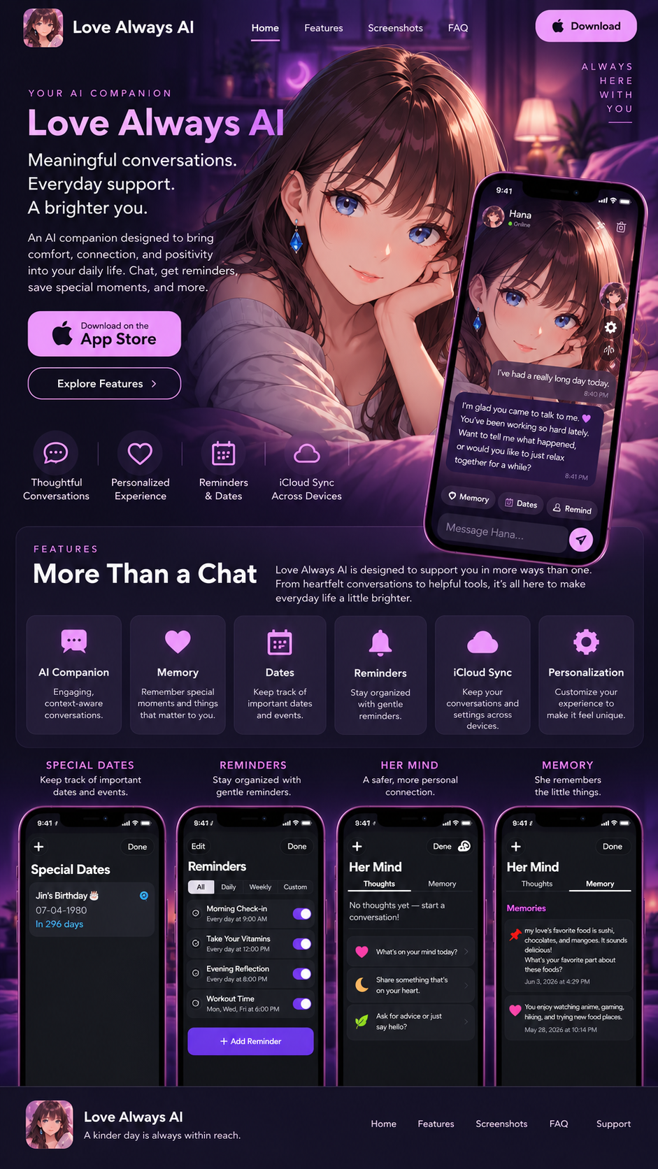 Love Always AI app preview
